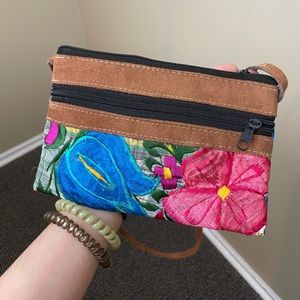 3 for $12 Colorful Embroidered Flower Crossbody Bag